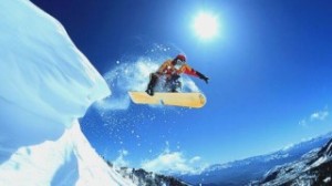 Snowboarder Catching Some Air