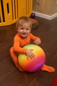 Baby Playing with a Ball